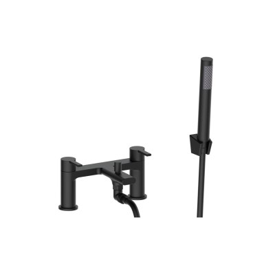 Iolite Bath/Shower Mixer - Matt Black | Bathroom Taps | Bath