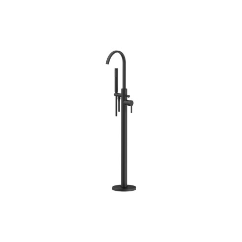 Iolite Floor Standing Bath/Shower Mixer - Matt Black | Bathr