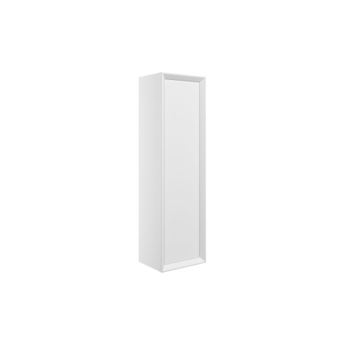 Porto 345mm Wall Hung 1 Door Tall Unit - Matt White | Tall U