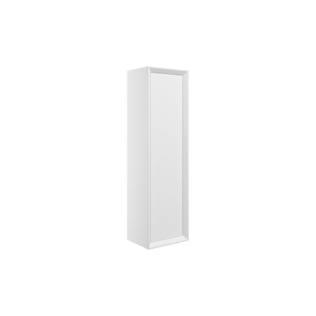 Porto 345mm Wall Hung 1 Door Tall Unit - Matt White | Tall U