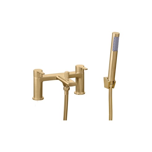 Iolite Bath/Shower Mixer - Brushed Brass | Bathroom Taps | B