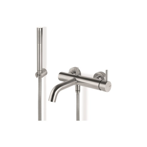 Vema Tiber Wall Mounted Bath/Shower Mixer - St/Steel | Bathr