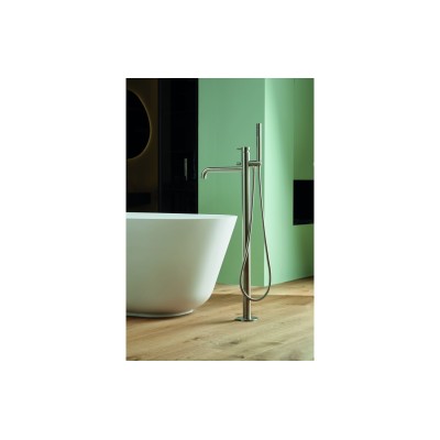 Vema Tiber Wall Mounted Bath/Shower Mixer - St/Steel | Bathr 2