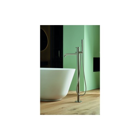 Vema Tiber Wall Mounted Bath/Shower Mixer - St/Steel | Bathr
