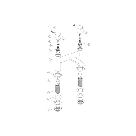 Forio Bath Filler - Chrome | Bathroom Taps | BathroomKing