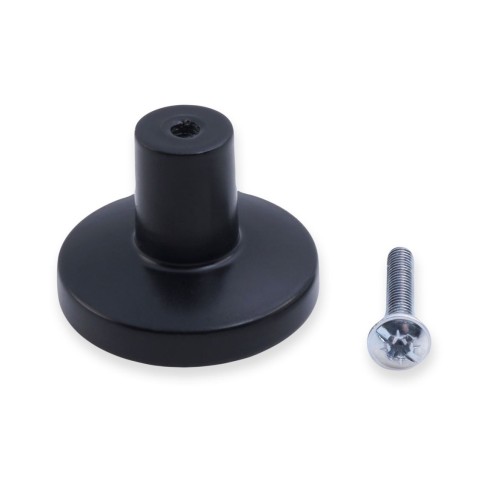 VitrA Root Classic Button Handle - Matt Black | Storage Unit