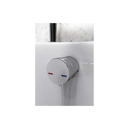 Bath Overflow Filler w/Integrated Valve - Chrome | Bathroom
