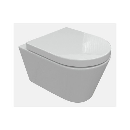 Cadiz Rimless Wall Hung WC & Soft Close Seat | Toilet Seats