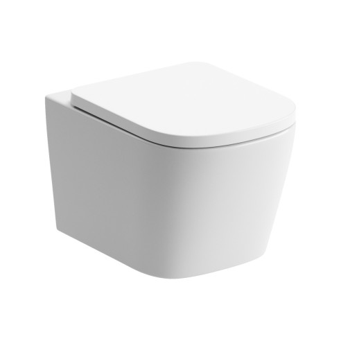 Toledo Rimless Wall Hung WC & Soft Close Seat | Toilet Seats
