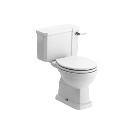 Santiago Close Coupled WC & Satin White Wood Effect Seat | T