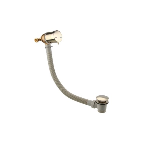 Bath Overflow Filler w/Integrated Valve - Brushed Brass | Ba