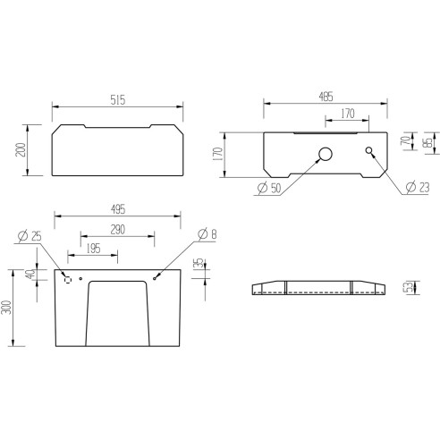 Santiago Low Level WC & Satin White Wood Effect Seat | Toile