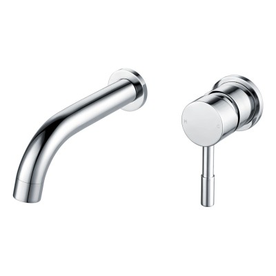 Opal 155mm Wall Mounted Basin Mixer - Chrome | Bathroom Taps
