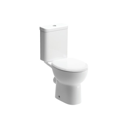 Terasso Close Coupled Open Back WC & Soft Close Seat | Toile