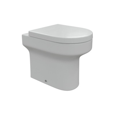 Logrono Rimless Back To Wall WC & Soft Close Seat | Toilet S