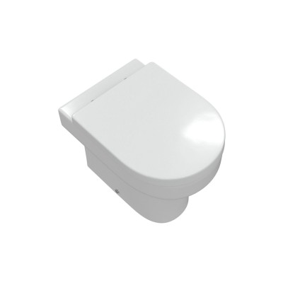 Logrono Rimless Back To Wall WC & Soft Close Seat | Toilet S 2
