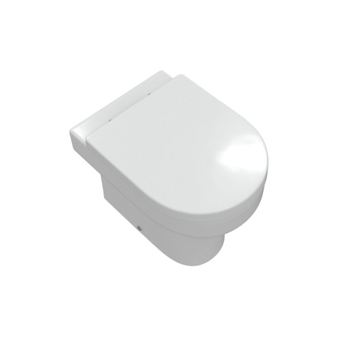 Logrono Rimless Back To Wall WC & Soft Close Seat | Toilet S