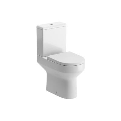 Logrono Rimless Close Coupled Open Back Comfort Height WC &