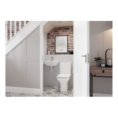 Carvina Rimless Back To Wall WC & Wrapover Soft Close Seat | 2