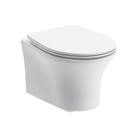 Seville Rimless Wall Hung WC & Soft Close Seat | Toilet Seat