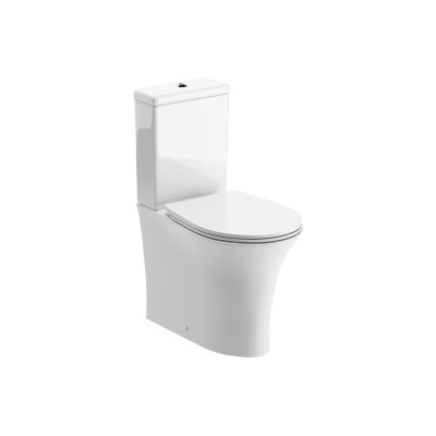 Seville Rimless Close Coupled Fully Shrouded WC & Soft Close
