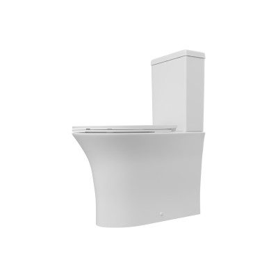 Seville Rimless Close Coupled Fully Shrouded WC & Soft Close 2