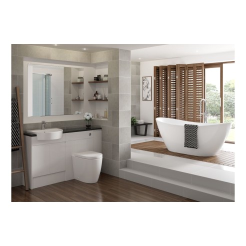 Cadiz Rimless Back To Wall Comfort Height WC & Soft Close Se