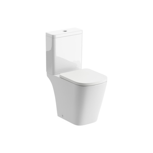 Toledo Rimless Close Coupled Open Back Comfort Height WC & S