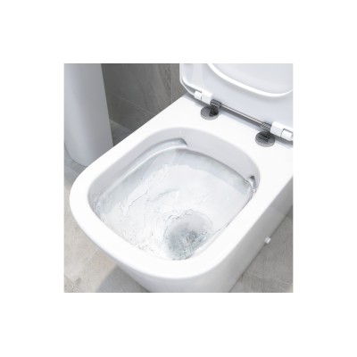 Toledo Rimless Close Coupled Open Back Comfort Height WC & S 2