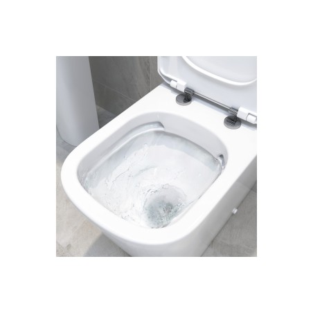 Toledo Rimless Close Coupled Open Back Comfort Height WC & S