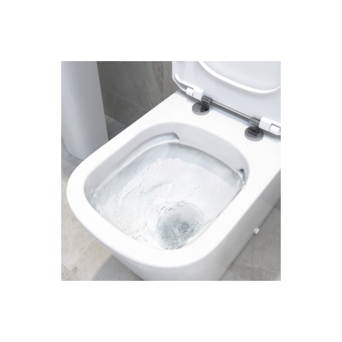 Toledo Rimless Close Coupled Open Back Short Projection WC &