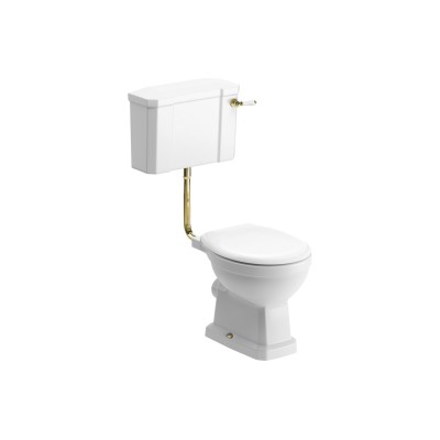 Santiago Low Level WC & Soft Close Seat w/Br.Brass Finishes
