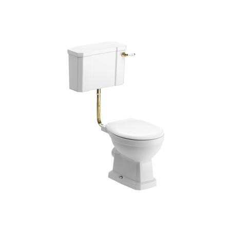 Santiago Low Level WC & Soft Close Seat w/Br.Brass Finishes