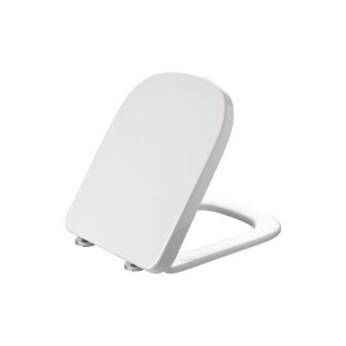 Toledo Square Soft Close Toilet Seat - White | Toilet Seats