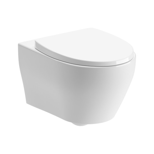Lleida Slim Soft Close Toilet Seat - White | Toilet Seats |