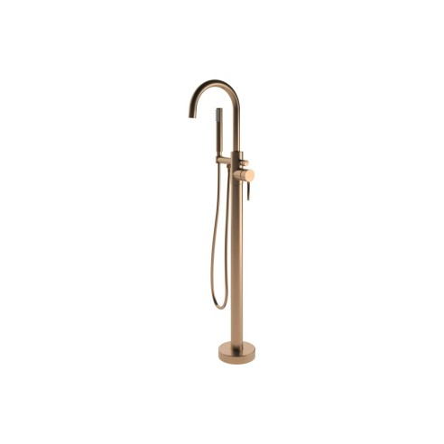 Opal Floor Standing Bath/Shower Mixer - Brushed Bronze | Bat