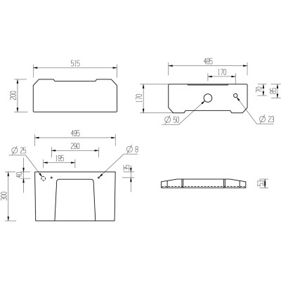 Santiago Low Level WC & Satin White Wood Effect Seat w/Br.Br 2