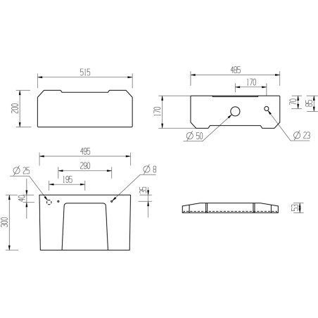 Santiago Low Level WC & Satin White Wood Effect Seat w/Br.Br