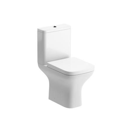 Carvina Rimless Comfort Height Close Coupled Open Back WC &