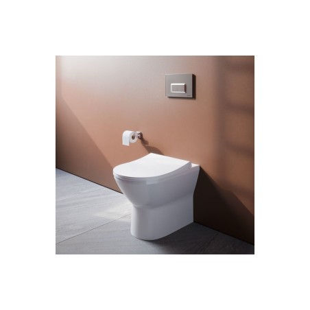 VitrA Integra Rimless Back to Wall Pan Only - White | Back T