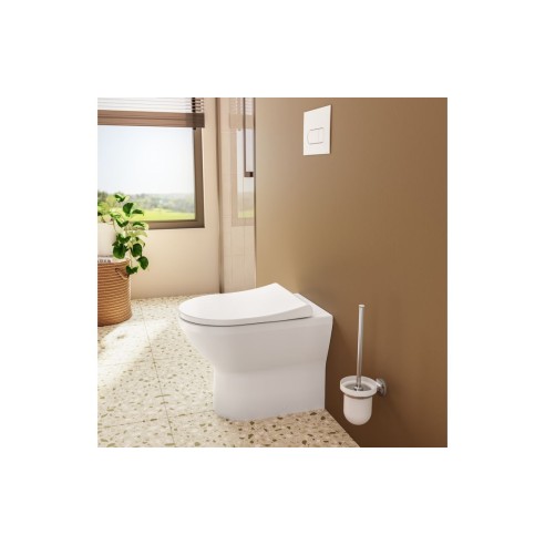 VitrA Integra Rimless Back to Wall Pan Only - White | Back T