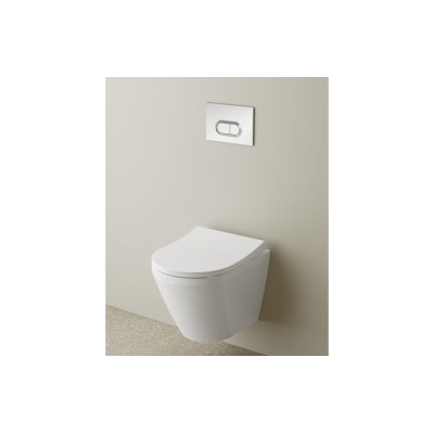 VitrA Integra Rimless Short Projection Wall Hung Pan Only - 2