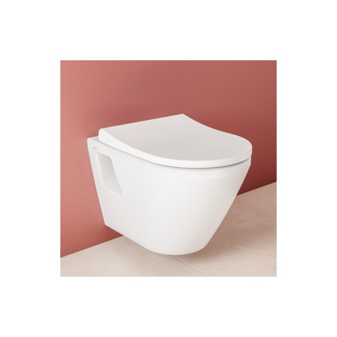VitrA Integra Rimless Wall Hung Pan Only - White | Wall Hung