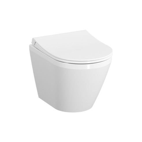 VitrA Integra Rimless Wall Hung Pan Only (Hidden Fix) - Whit