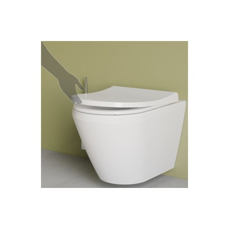 VitrA Integra Rimless Wall Hung Pan Only (Hidden Fix) - Whit