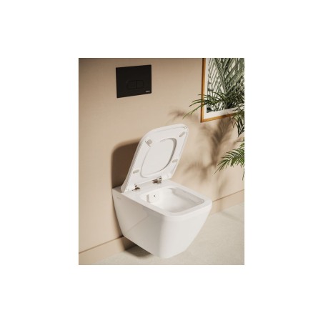 VitrA Integra Square Rimless Wall Hung Pan Only - White | Wa