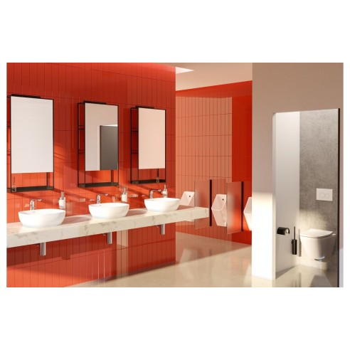 VitrA Integra Square Rimless Wall Hung Pan Only - White | Wa