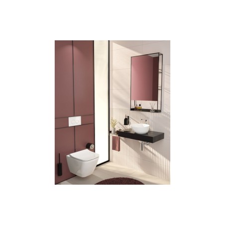 VitrA Integra Square Rimless Wall Hung Pan Only - White | Wa