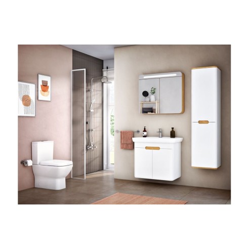 VitrA Integra Square Soft Close Toilet Seat - White | Toilet