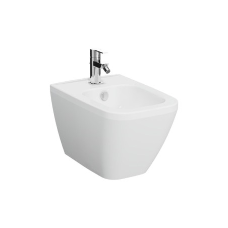 VitrA Integra Square Wall Hung Bidet - White | Bidets | Bath